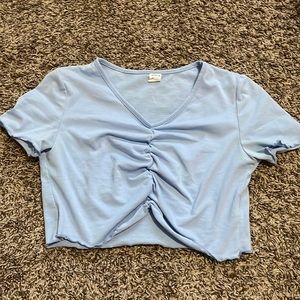 SHEIN ruffle crop top